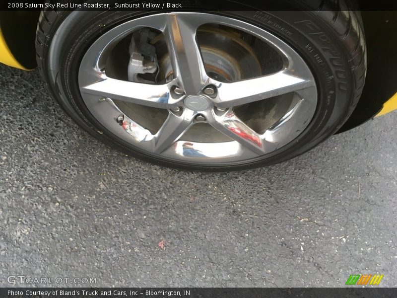 Sunburst Yellow / Black 2008 Saturn Sky Red Line Roadster