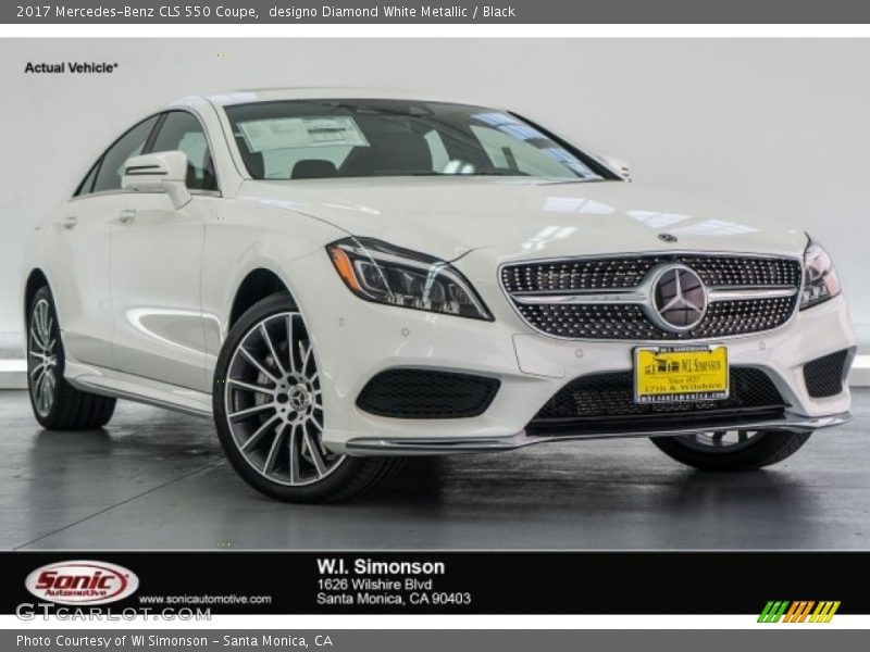 designo Diamond White Metallic / Black 2017 Mercedes-Benz CLS 550 Coupe