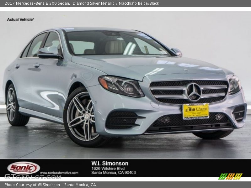 Diamond Silver Metallic / Macchiato Beige/Black 2017 Mercedes-Benz E 300 Sedan