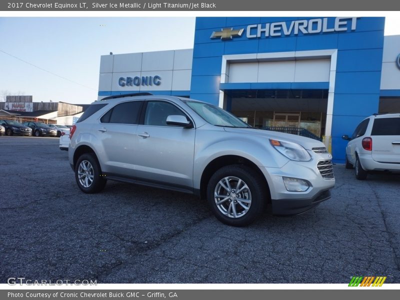 Silver Ice Metallic / Light Titanium/Jet Black 2017 Chevrolet Equinox LT