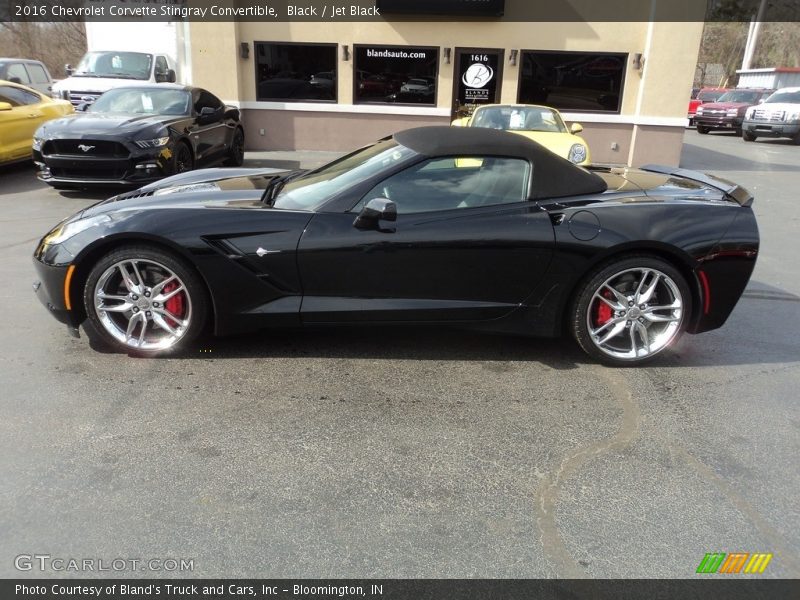 Black / Jet Black 2016 Chevrolet Corvette Stingray Convertible