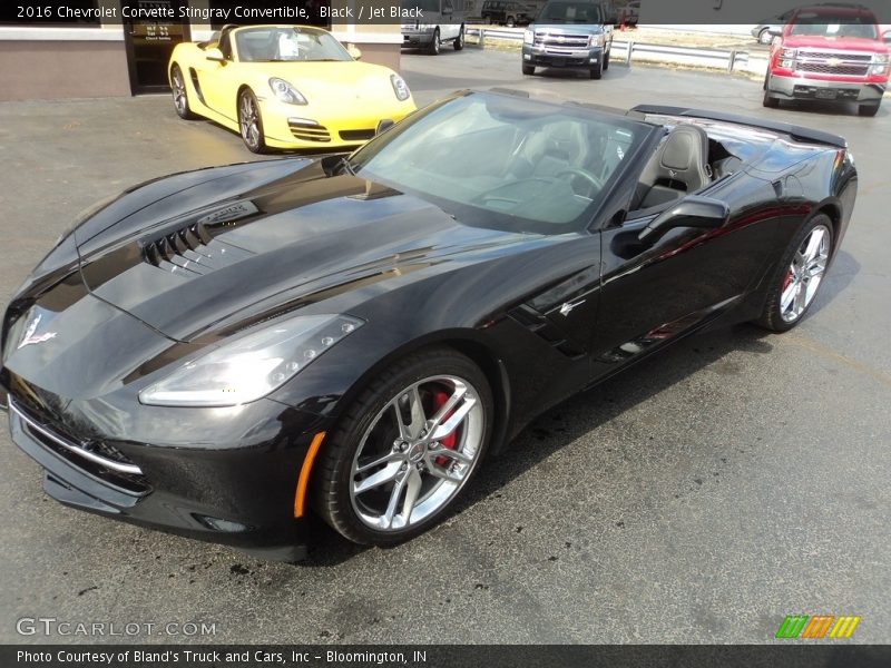 Black / Jet Black 2016 Chevrolet Corvette Stingray Convertible