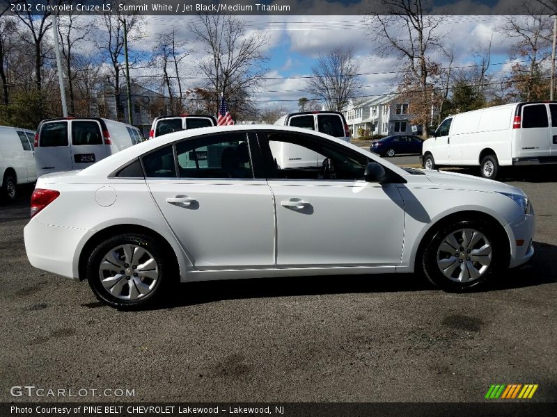 Summit White / Jet Black/Medium Titanium 2012 Chevrolet Cruze LS