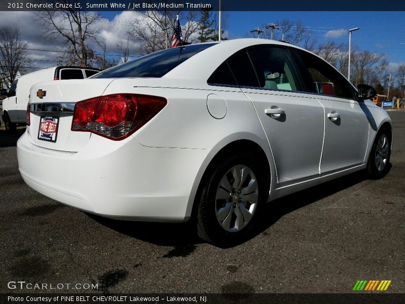 Summit White / Jet Black/Medium Titanium 2012 Chevrolet Cruze LS