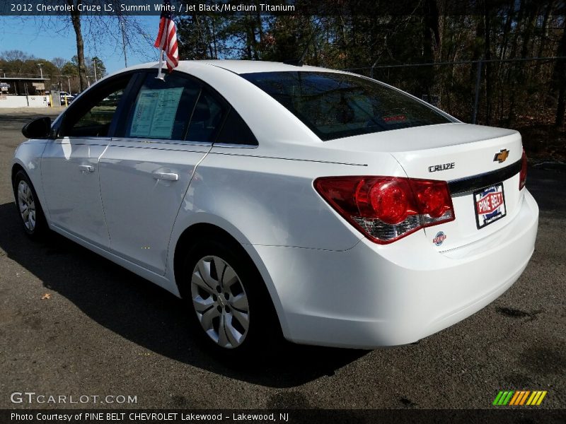 Summit White / Jet Black/Medium Titanium 2012 Chevrolet Cruze LS
