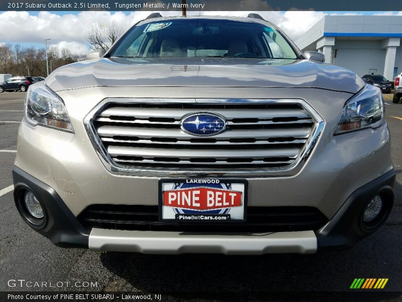 Tungsten Metallic / Warm Ivory 2017 Subaru Outback 2.5i Limited