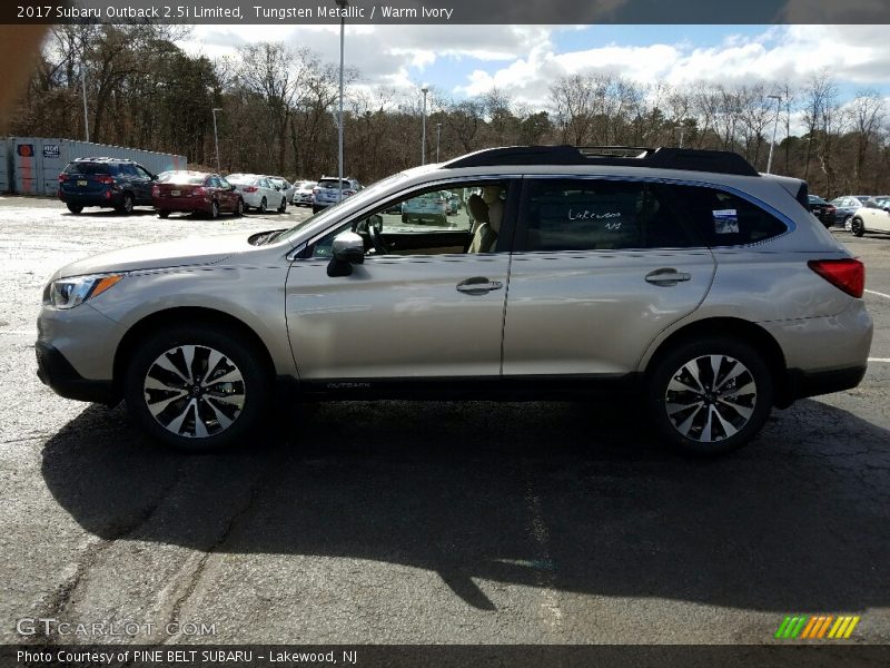 Tungsten Metallic / Warm Ivory 2017 Subaru Outback 2.5i Limited