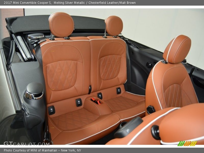 Melting Silver Metallic / Chesterfield Leather/Malt Brown 2017 Mini Convertible Cooper S