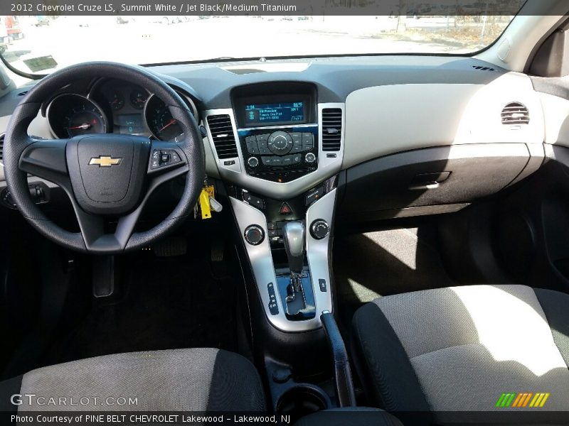 Summit White / Jet Black/Medium Titanium 2012 Chevrolet Cruze LS