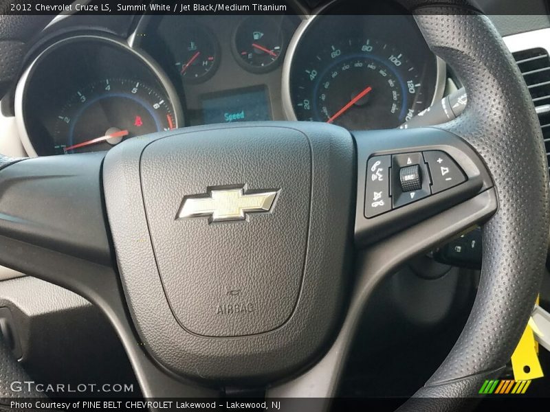 Summit White / Jet Black/Medium Titanium 2012 Chevrolet Cruze LS