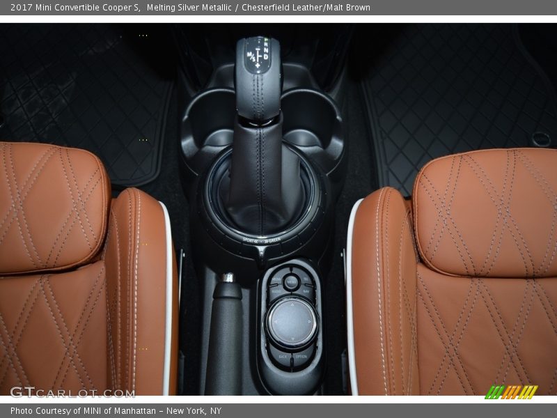 Melting Silver Metallic / Chesterfield Leather/Malt Brown 2017 Mini Convertible Cooper S