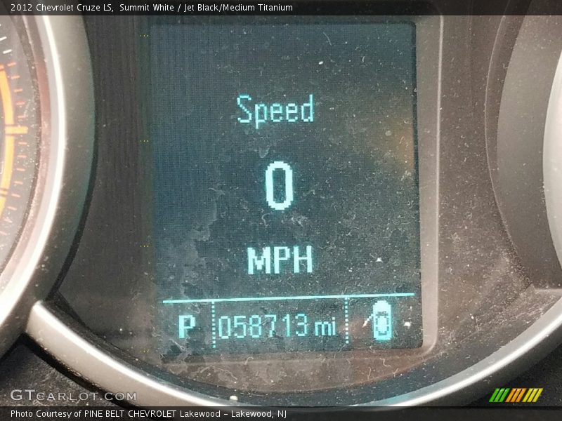 Summit White / Jet Black/Medium Titanium 2012 Chevrolet Cruze LS