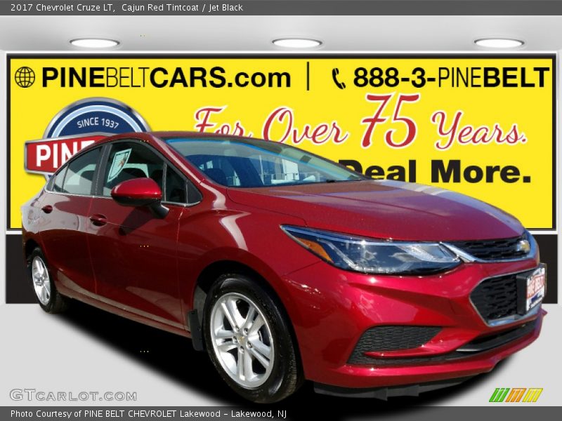 Cajun Red Tintcoat / Jet Black 2017 Chevrolet Cruze LT