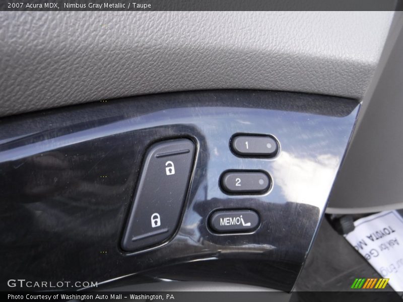 Nimbus Gray Metallic / Taupe 2007 Acura MDX
