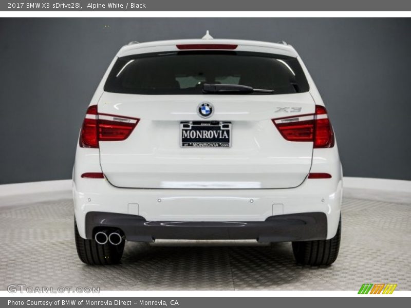 Alpine White / Black 2017 BMW X3 sDrive28i