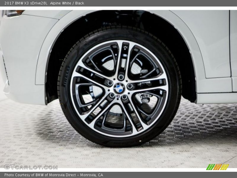 Alpine White / Black 2017 BMW X3 sDrive28i