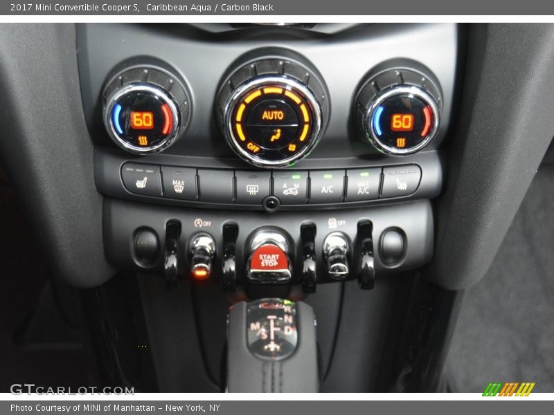 Controls of 2017 Convertible Cooper S