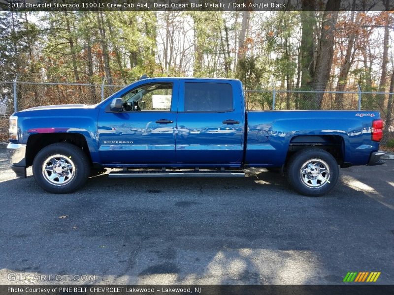 Deep Ocean Blue Metallic / Dark Ash/Jet Black 2017 Chevrolet Silverado 1500 LS Crew Cab 4x4