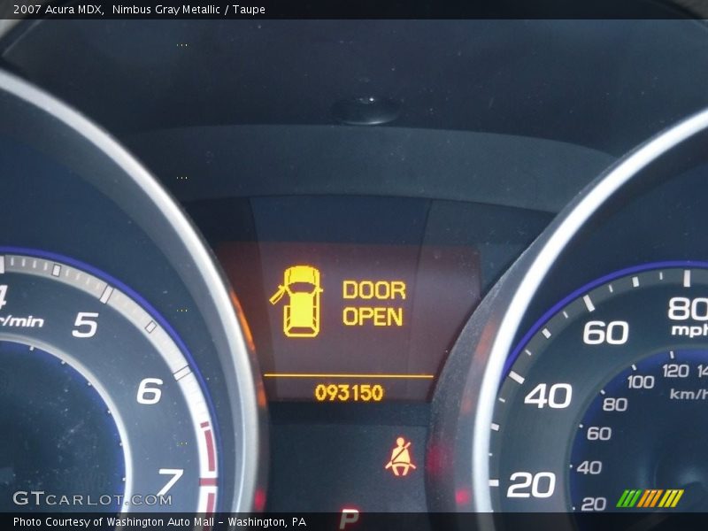 Nimbus Gray Metallic / Taupe 2007 Acura MDX