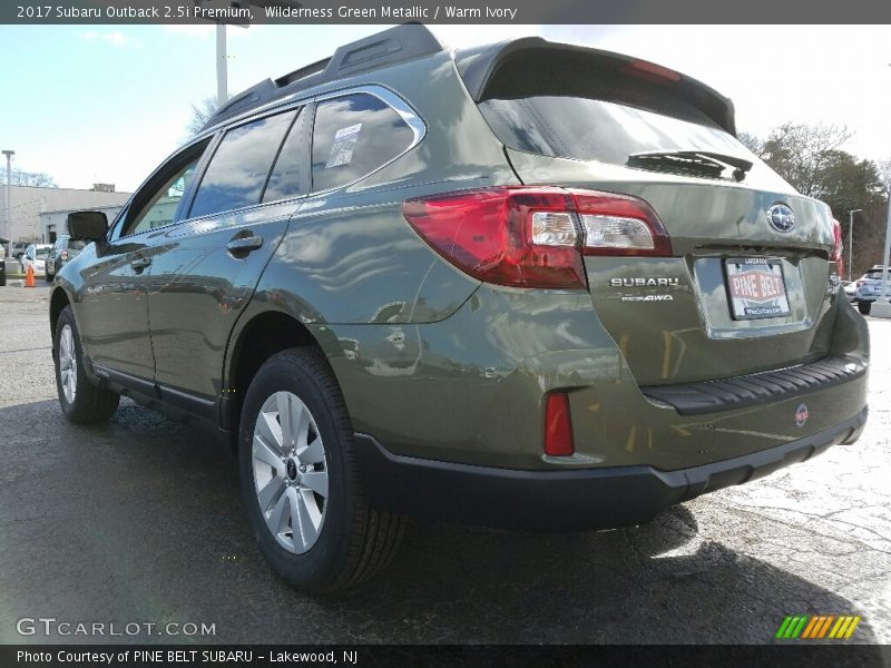 Wilderness Green Metallic / Warm Ivory 2017 Subaru Outback 2.5i Premium