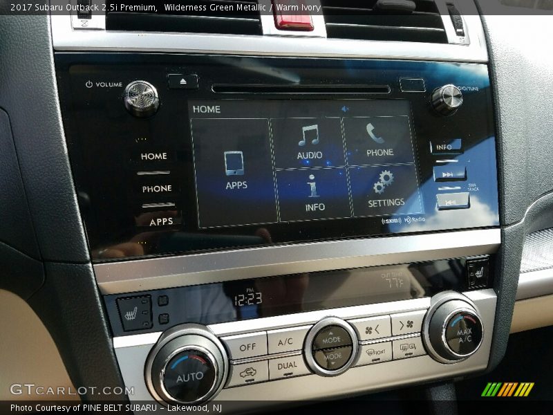Wilderness Green Metallic / Warm Ivory 2017 Subaru Outback 2.5i Premium