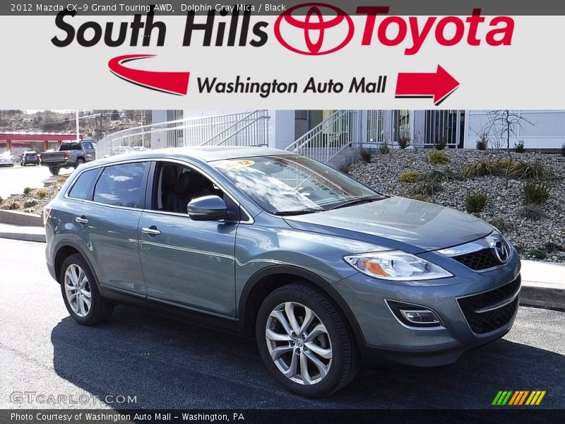 Dolphin Gray Mica / Black 2012 Mazda CX-9 Grand Touring AWD