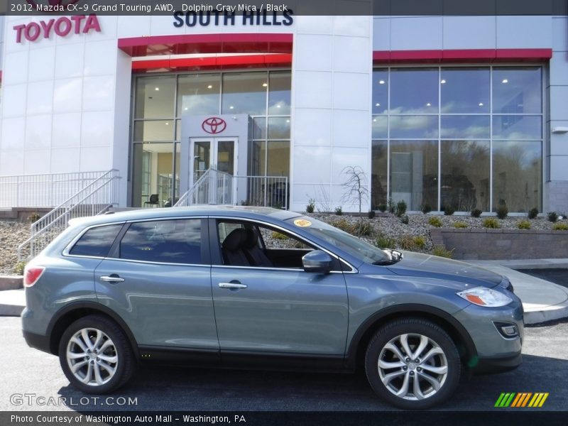 Dolphin Gray Mica / Black 2012 Mazda CX-9 Grand Touring AWD