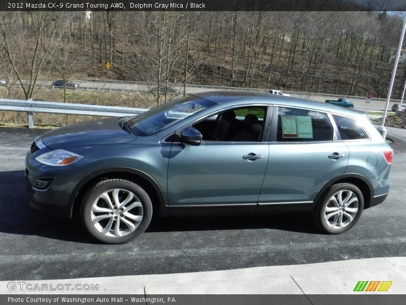 Dolphin Gray Mica / Black 2012 Mazda CX-9 Grand Touring AWD