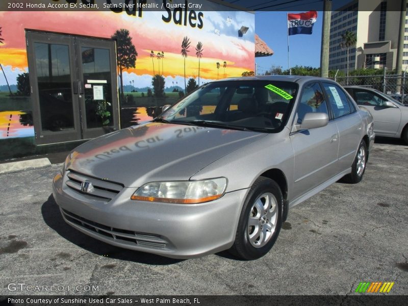 Satin Silver Metallic / Quartz Gray 2002 Honda Accord EX Sedan