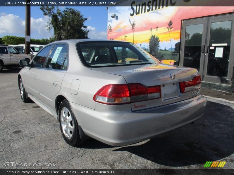 Satin Silver Metallic / Quartz Gray 2002 Honda Accord EX Sedan