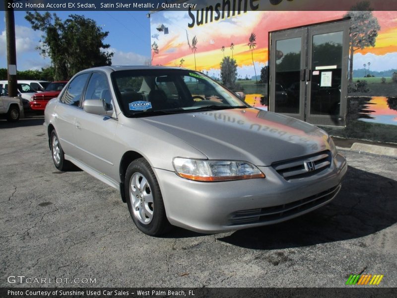Satin Silver Metallic / Quartz Gray 2002 Honda Accord EX Sedan