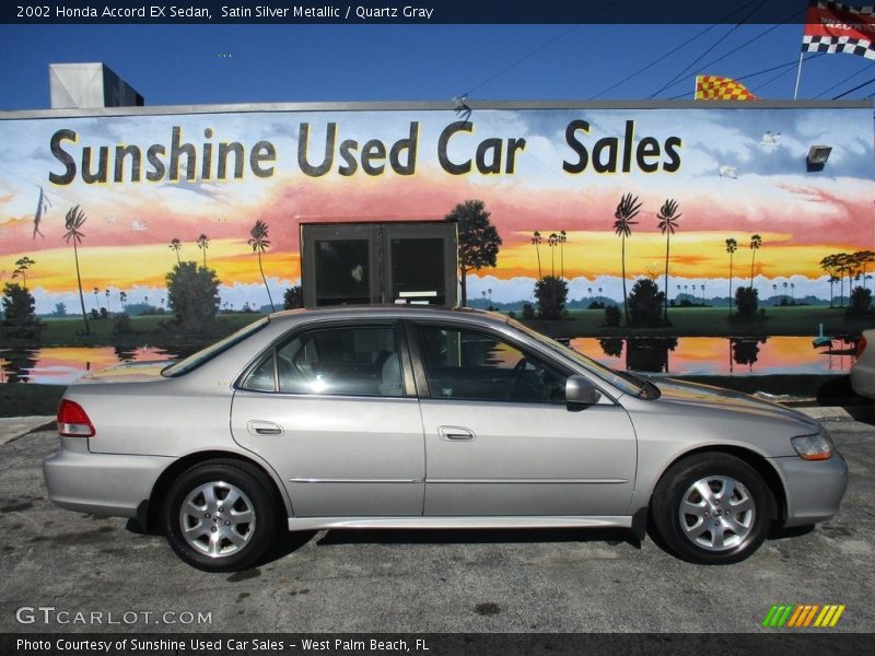 Satin Silver Metallic / Quartz Gray 2002 Honda Accord EX Sedan