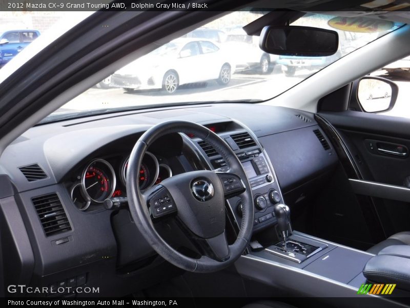 Dolphin Gray Mica / Black 2012 Mazda CX-9 Grand Touring AWD