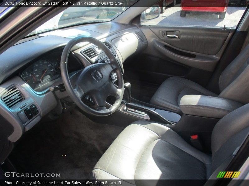 Satin Silver Metallic / Quartz Gray 2002 Honda Accord EX Sedan