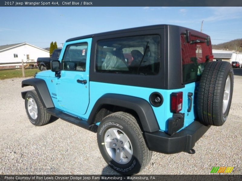 Chief Blue / Black 2017 Jeep Wrangler Sport 4x4