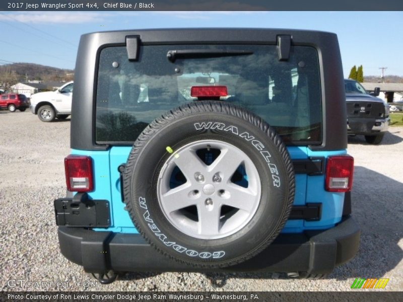 Chief Blue / Black 2017 Jeep Wrangler Sport 4x4