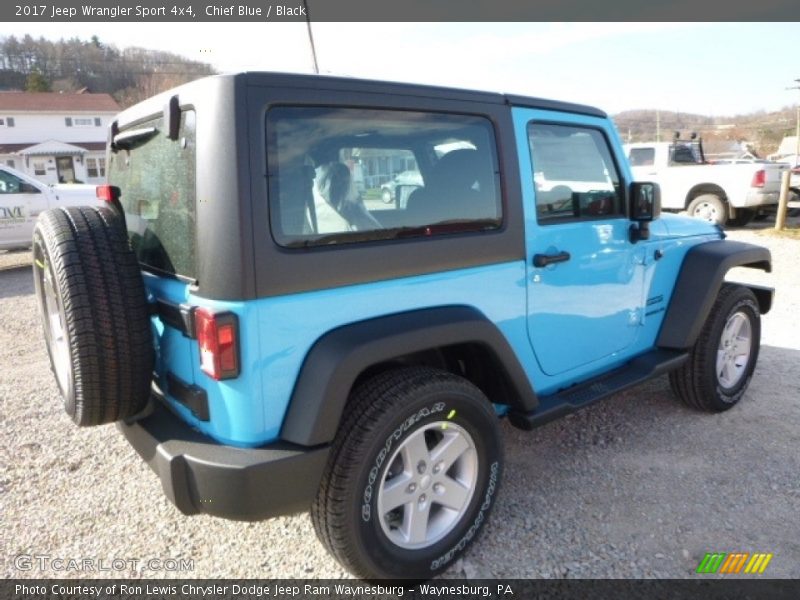 Chief Blue / Black 2017 Jeep Wrangler Sport 4x4