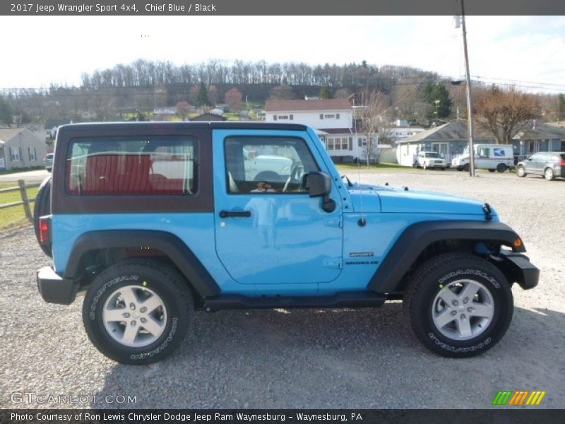 Chief Blue / Black 2017 Jeep Wrangler Sport 4x4