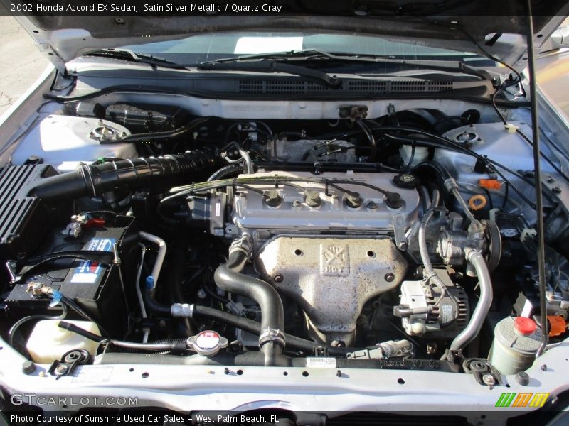 Satin Silver Metallic / Quartz Gray 2002 Honda Accord EX Sedan