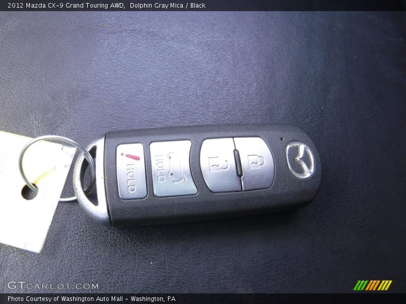 Dolphin Gray Mica / Black 2012 Mazda CX-9 Grand Touring AWD