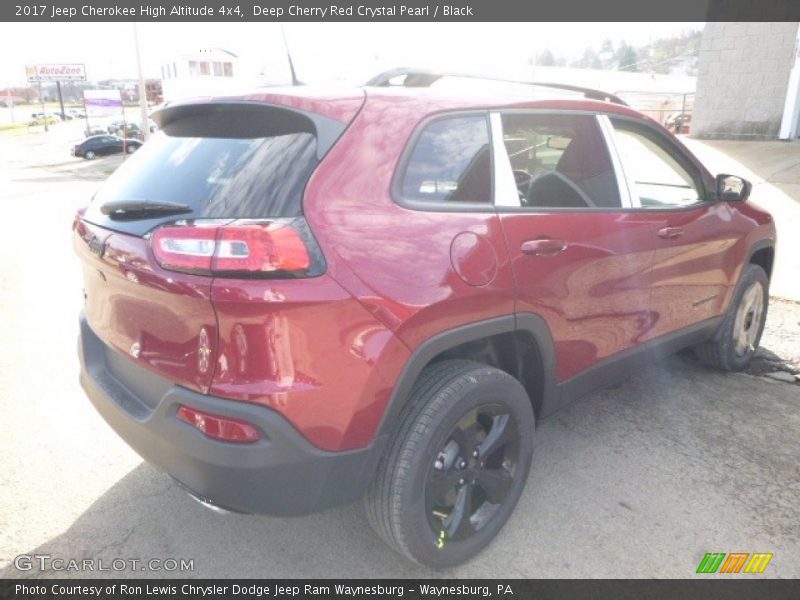 Deep Cherry Red Crystal Pearl / Black 2017 Jeep Cherokee High Altitude 4x4