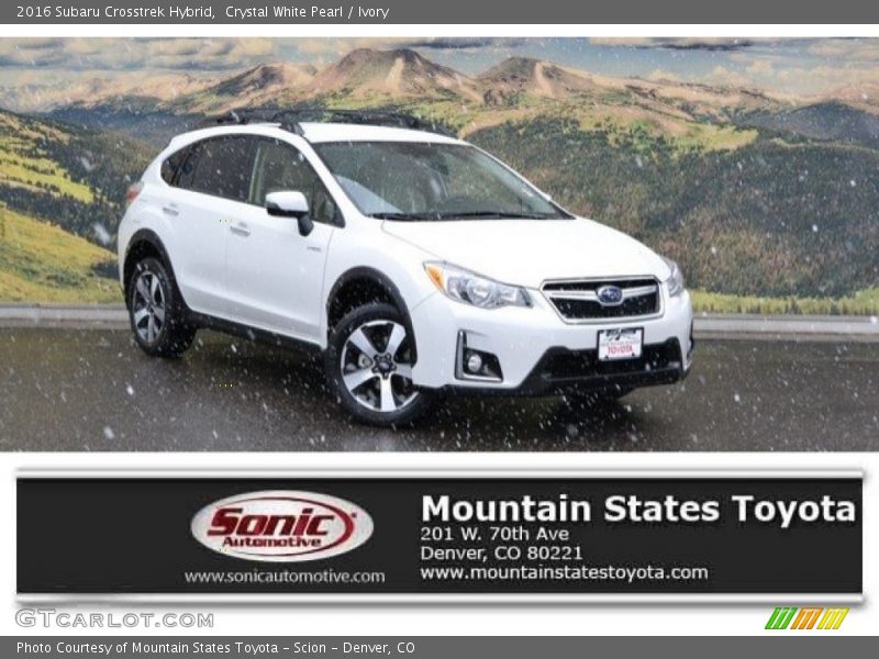 Crystal White Pearl / Ivory 2016 Subaru Crosstrek Hybrid