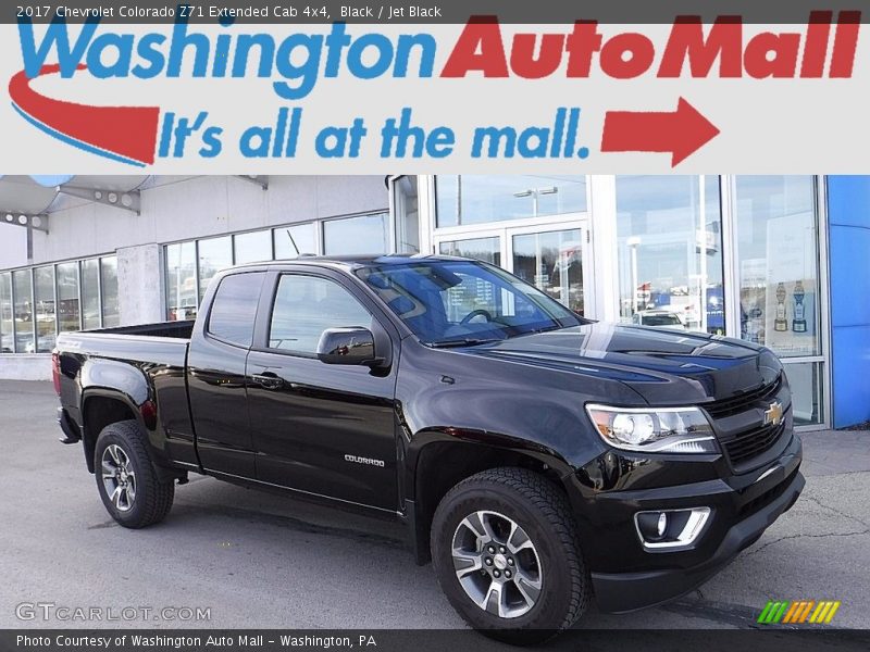 Black / Jet Black 2017 Chevrolet Colorado Z71 Extended Cab 4x4