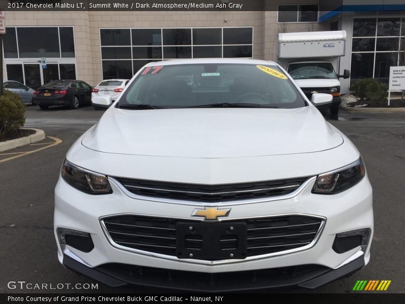 Summit White / Dark Atmosphere/Medium Ash Gray 2017 Chevrolet Malibu LT