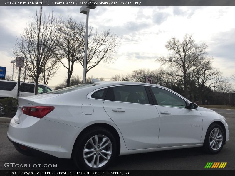 Summit White / Dark Atmosphere/Medium Ash Gray 2017 Chevrolet Malibu LT