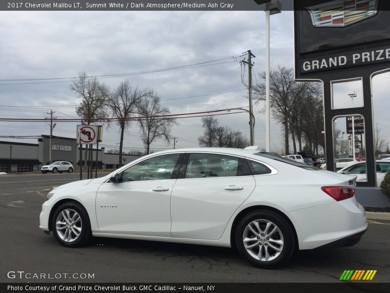 Summit White / Dark Atmosphere/Medium Ash Gray 2017 Chevrolet Malibu LT