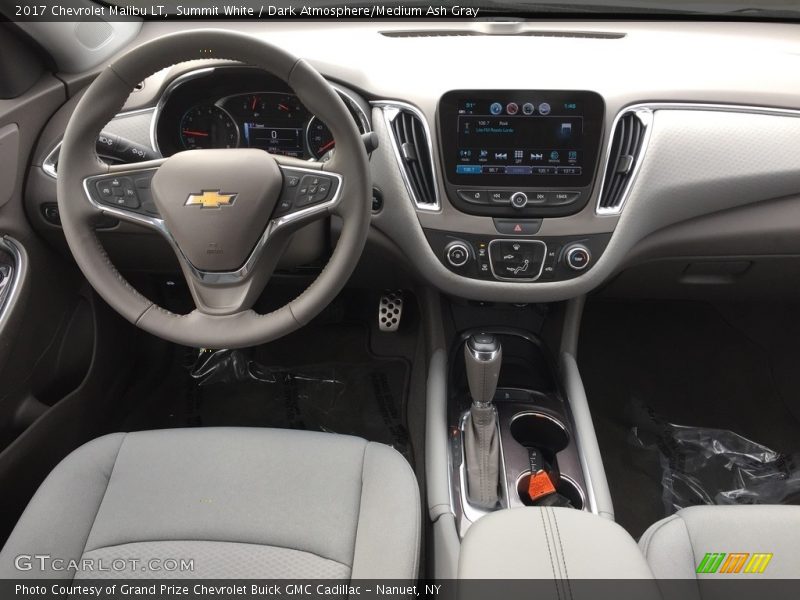 Summit White / Dark Atmosphere/Medium Ash Gray 2017 Chevrolet Malibu LT