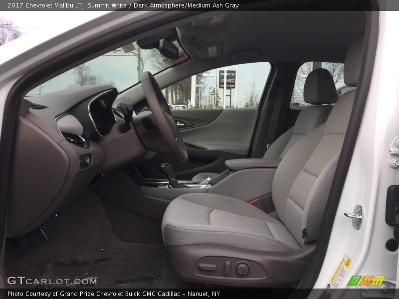 Summit White / Dark Atmosphere/Medium Ash Gray 2017 Chevrolet Malibu LT