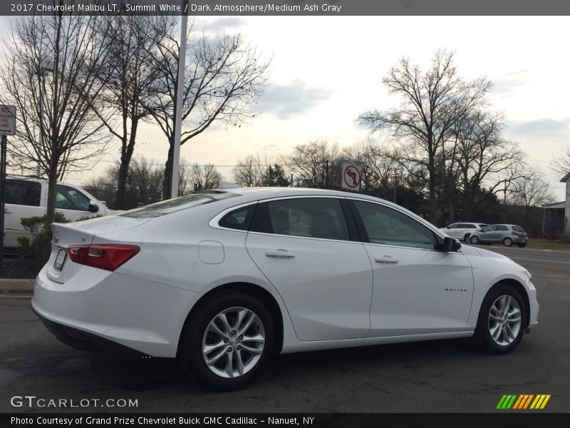 Summit White / Dark Atmosphere/Medium Ash Gray 2017 Chevrolet Malibu LT