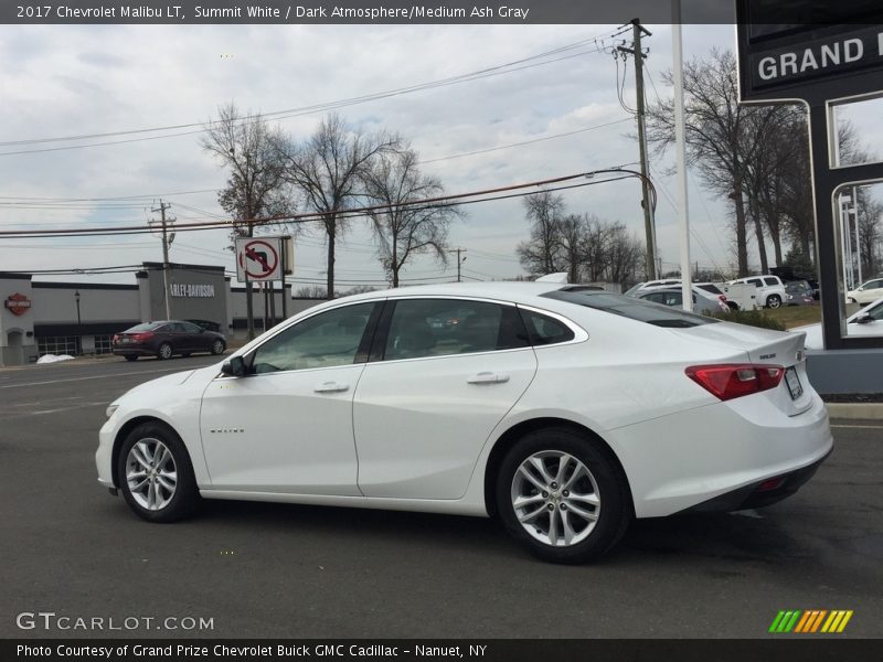 Summit White / Dark Atmosphere/Medium Ash Gray 2017 Chevrolet Malibu LT